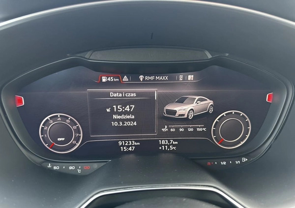 Audi TT cena 89900 przebieg: 92200, rok produkcji 2018 z Skawina małe 154